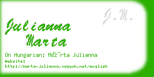 julianna marta business card